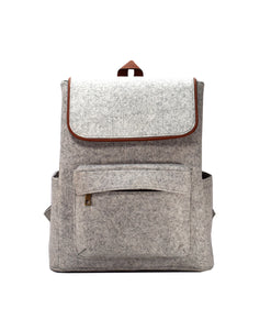 ROOGU Grey Buddy * Elegant Backpack Felt grey 20l City University Work Laptop 15.6
