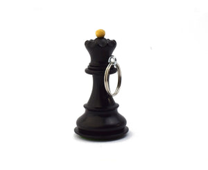 Portachiavi in legno vero pezzo da scacchi dama fatto a mano India