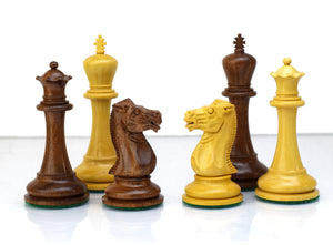 Ensemble de pièces d'échecs en bois d'acacia Staunton 4,4 