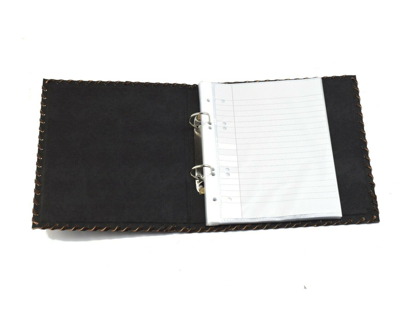 Herbier * Dossiers à anneaux 2 DIN A5 Véritable cuir de buffle Fait à la main Inde