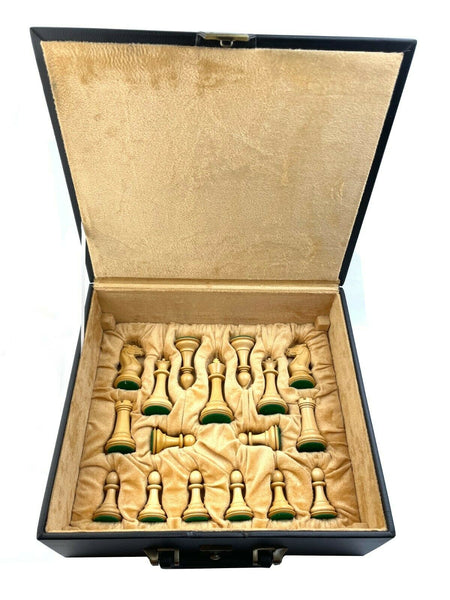 Laden Sie das Bild in den Galerie-Viewer, 1849 Reproduced Staunton 4.4&#39;&#39; Schachfiguren AKAZIEN-Holz KOFFER Indien

